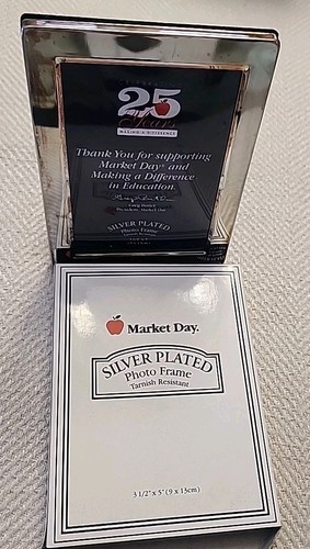 Market day silver plated photo - silver,